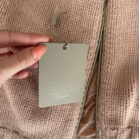 HERNO Strina Pink Embellished Alpaca-Blend Jacket - Picture 15 of 16